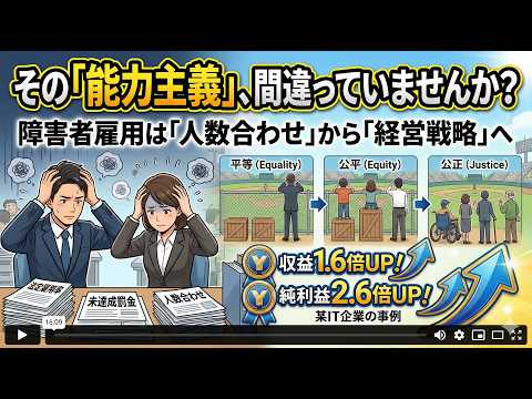 障害者雇用の「能力主義」に潜む3つの罠 のサムネイル