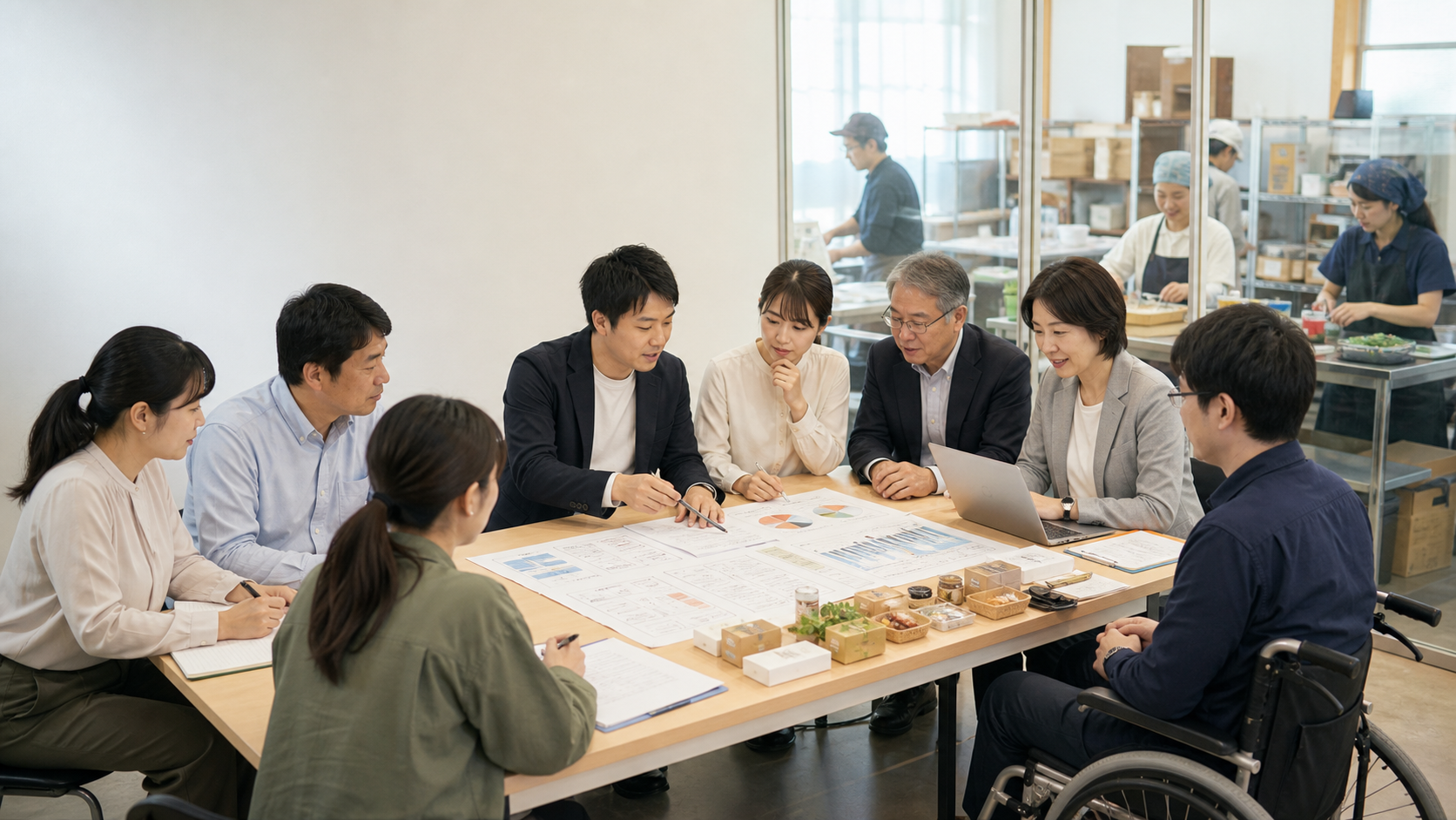 A型事業所の賃金向上を地域の経営支援で支える架空自治体モデル事業のニュース写真